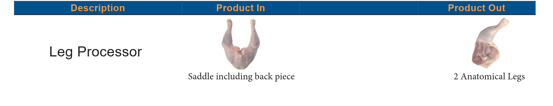 Leg processor