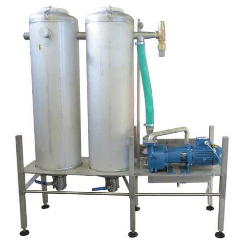 A Vacuum Offal System is a dry offal transport method, meant to conserve water in poultry processing plants. It also enables to operation of certain evisceration machines which require vacuum, such as vent cutters and final inspection machines.