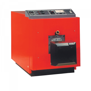 Hot Water Boiler for supplying hot water to radiators of scalding tank in a poultry processing line or plant